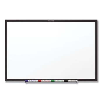 Quartet S538B Classic Total Erase Black Aluminum Frame 96 in. x 48 in. Dry-Erase Board - White