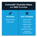 Cleaning Cloths | Cottonelle 10358 5 in. x 7.25 in. 1-Ply Fresh Care Flushable Cleansing Cloths - White (8/Carton) image number 6