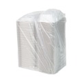 Food Trays, Containers, and Lids | Pactiv Corp. YCNW0205 9 x 6 x 3.1 EarthChoice Vented Microwavable MFPP Plastic Hinged Lid Container - White (170/Carton) image number 2