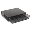 Desktop Organizers | Safco 3274BL 12.5 in. x 11.25 in. x 3.25 in. 5 Compartments One Drawer Hospitality Organizer - Black image number 0