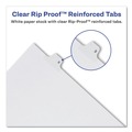 Dividers & Tabs | Avery 82200 10-Tab "2-in 11 in. x 8.5 in. Allstate Style Preprinted Legal Exhibit Side Tab Index Dividers - White (25/Pack) image number 2