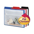 Back to School Sale | Smead 89614 2-Section Letter Size Poly Project Organizer with Zip Pouch - Assorted Colors (3/Pack) image number 1
