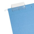 Back to School Sale | Smead 64060 Colored Hanging File Folders with 1/5 Cut Tabs - Letter, Blue (25/Box) image number 1
