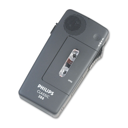 Office & Office Supplies | Philips LFH038800B Pocket Memo 388 Slide Switch Mini Cassette Dictation Recorder image number 0