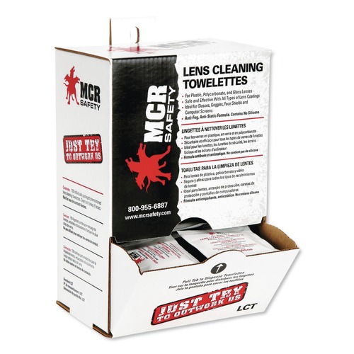 Back to School Sale | MCR Safety LCT Lens Cleaning Towelettes (1000/Carton) image number 0