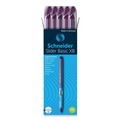 Pens | Schneider 151208 1.4 mm Slider Basic Ballpoint Stick Pen - Extra-Bold/Violet Ink/Violet Barrel (10/Box) image number 5