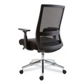 Office Chairs | Alera ALEAD41BME17 18.15 in. to 21.89 in. Seat Height Supports 275 lbs. Ashdale Ergonomic Fabric Swivel Task Chair - Black Seat/Back, Silver Base image number 2