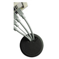 Office Cable Management | Cord Away 00201 2 in. Diameter Adjustable Grommet - Black image number 1