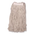 Mops | Carlisle 369716B00 16 oz Full Weight Cut End Cotton Mop Head - White image number 1