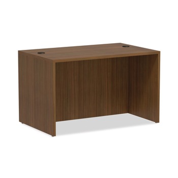 Alera VA214830WA Valencia Series 47.25 in. x 29.5 in. x 29.63 in. Straight Front Desk Shell - Modern Walnut