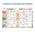 Notebooks & Pads | Carson-Dellosa 105051 11 in. x 8.5 in. 2-Page Spread True to You Theme Weekly/Monthly Teacher Planners - Multicolor Cover image number 2