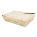 Food Trays, Containers, and Lids | World Centric TO-NT-2 6.2 in. x 8.5 in. x 1.85 in. 50 oz. Sugarcane No Tree Folded Takeout Containers - Natural (200/Carton) image number 0