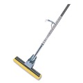 Mops | Rubbermaid Commercial FG643500BRNZ Bronze Handle Steel Roller Sponge Mop with 12 in. Yellow Sponge image number 2