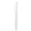 Cutlery | SOLO HSWKX-0007 Impress Heavyweight Full-Length Polystyrene Cutlery Knife - White (100/Box) image number 0