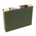 File Folders | Smead 65090 2 in. Capacity Letter Size Box Bottom Hanging File Folders - Standard Green (25/Box) image number 2