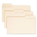 File Folders | Smead 15301 SuperTab 0.75 in. Expansion 1/3-Cut Tabs Assorted Legal Size 11-pt Manila Top Tab File Folders - Manila (100/Box) image number 0
