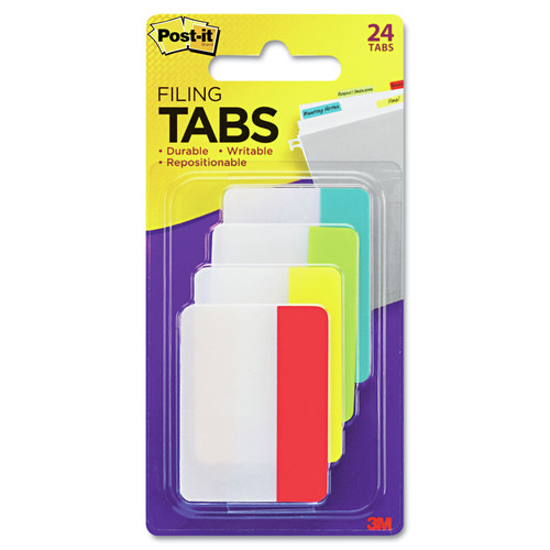 Page Flags | Post-it Tabs 686-ALYR 2 in. Wide 1/5-Cut Solid Color Tabs - Assorted Colors (24/Pack) image number 0