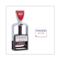 Notebooks & Pads | COSCO 2000PLUS 011032 Model S 360 1.75 in. x 1 in. "Faxed" Self-Inking 2-Color Message Dater - Blue/Red image number 1