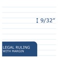 Notebooks & Pads | Roaring Spring 74713 8.5 x 11 Sheets (40) Recycled Wide/Legal Rule Pad - White (1-Dozen) image number 3