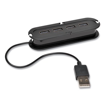 Tripp Lite U222-004-R 4 Ports USB 2.0 Ultra-Mini Compact Hub with Power Adapter - Black