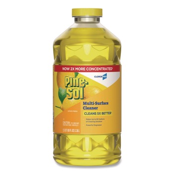 CLEANERS AND CHEMICALS | Pine-Sol 60607EA CloroxPro 80 oz. Concentrated Multi-Surface Cleaner - Lemon Scent
