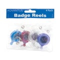 Label & Badge Holders | Advantus 75464 30 in. Extension Retractable ID Card Reel - Assorted Translucent Colors (4/Pack) image number 3