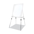 White Boards | Flipside 51000 27.5 in. x 32 in. Adjustable Dry Erase Board - White Surface, Satin Aluminum Frame image number 0