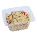 Food Trays, Containers, and Lids | World Centric RDCS16 4.8 in. x 5.9 in. x 2.8 in. 16 oz. PLA Rectangular Plastic Deli Containers - Clear (900/Carton) image number 0