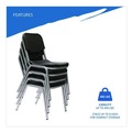 Office Chairs | Iceberg 64111 Rough n Ready 17.5 in. Seat Height Supports Up to 500 lbs. Stack Chair - Black Seat/Back/Base (4/Carton) image number 6
