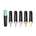 Back to School Sale | Schneider 115097 1 millimeter/5 millimeter Chisel Tip Job Pastel Highlighters - Assorted Ink/Barrel Colors (6/Pack) image number 3