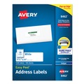 Labels | Avery 08462 1.33 in. x 4 in. Easy Peel Address Labels with Sure Feed Technology - White (14/Sheet, 100 Sheets/Box) image number 0
