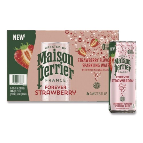 Food and Snacks | Nestle 12575227 11.15 oz Maison Perrier Sparkling Water - Strawberry (8/Box) image number 0