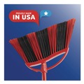 Brooms | O-Cedar 175073EA 53.88 in. Handle One Sweep Broom with Dustpan - Red/Black/Gray image number 5