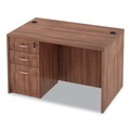 Office Desks & Workstations | Alera VA214830WA Valencia Series 47.25 in. x 29.5 in. x 29.63 in. Straight Front Desk Shell - Modern Walnut image number 4