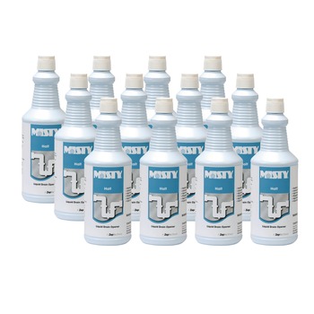 Misty 1003698 32 oz Bottle Halt Liquid Drain Opener (12/Carton)