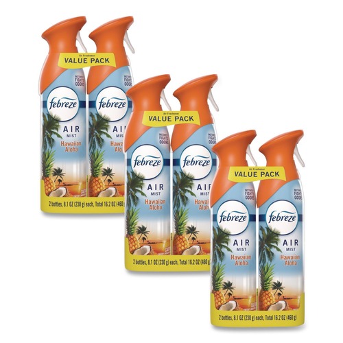 Odor Control | Febreze 80854001 8.1 oz AIR Aerosol Spray - Hawaiian Aloha (3/Carton) image number 0