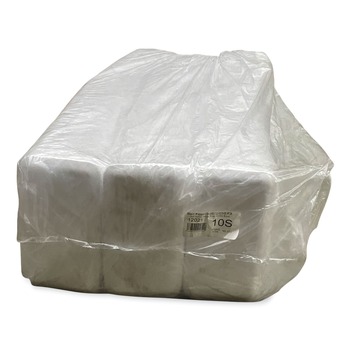 GEN 10SWH 10.93 in. x 5.75 in. x 0.63 in. No. 10S Foam Meat Trays - White (500/Carton)