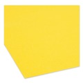 File Folders | Smead 17940 0.75 in. Expansion 2 Fasteners Legal Size Top Tab Colored Fastener Folders - Yellow Exterior (50/Box) image number 3