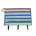 Project & Display Boards | Carson-Dellosa 5652 41 in. x 24.5 in. Border Storage Pocket Chart - Blue/Clear image number 1