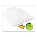 Office Chair Mats | Deflecto CM15113 RollaMat 36 in. x 48 in. Flat Lipped Medium Pile Carpet Frequent Use Chair Mat - Clear image number 5
