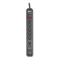 Surge Protectors | Tripp Lite TLP606USBB Protect It! 6 ft. Cord 6 AC Outlets/2 USB Ports 990 J Surge Protector - Black image number 4