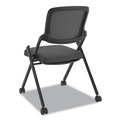 Office Chairs | HON HVL304.VA10.T VL304 250 lbs. Capacity 19 in. Seat Height Mesh Back Nesting Chair - Black (2/Carton) image number 6