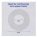 Notebooks & Pads | Avery 05721 0.25 in. Diameter Dispenser Pack Hole Reinforcements - Clear (200/Pack) image number 3