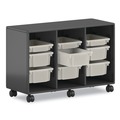 Boxes & Bins | HON HFMBIN6 Flagship 12.75 in. x 16 in. x 6 in. 1 Section Storage Bins - Translucent White image number 3