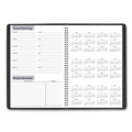 Notebooks & Pads | AT-A-GLANCE AY200 12 in. x 8 in. 14-Month (Jul 2025-Aug 2026) DayMinder Ruled Blocks Monthly Planner - Black Cover image number 3