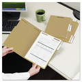 File Folders | Smead 19837 0.75 in. Expansion 1/3-Cut Top Tab Fastener Folders, 2 Fasteners - Legal Size/Kraft Exterior (50/Box) image number 3
