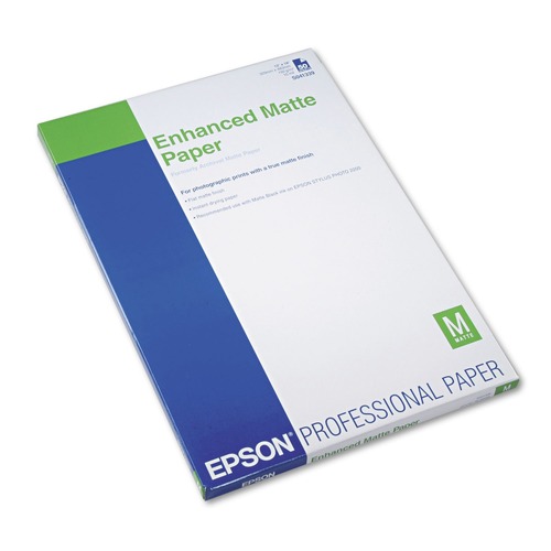 Copy & Printer Paper | Epson S041339 Ultra Premium Matte Presentation Paper, 10 Mil, 13 X 19, Matte White, 50/pack image number 0