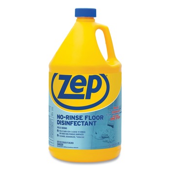 Zep Commercial ZUNRS128 1 gal. No-Rinse Floor Disinfectant - Pleasant Scent (4/Carton)