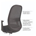 Office Chairs | Alera ALEKP46BME17 Kempton 26.57 to 33.62 Seat Height Fabric Mesh Task Stool Supports Up to 275 lbs. - Black Seat/Black Back/Black Base image number 1
