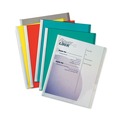 Report Covers & Pocket Folders | C-Line 32550 0.13 in. Capacity 8.5 in. x 11 in. Vinyl Report Covers - Clear/Assorted Colors (50/Box) image number 3